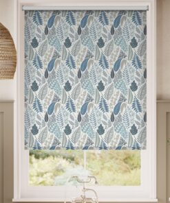 Splash Blackout Scandi Ferns Linen Winter