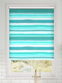 Watercolour Stripe Teal