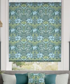 William Morris Honeysuckle and Tulip Velvet Moonstone